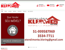 Tablet Screenshot of imobiliariaklering.com.br
